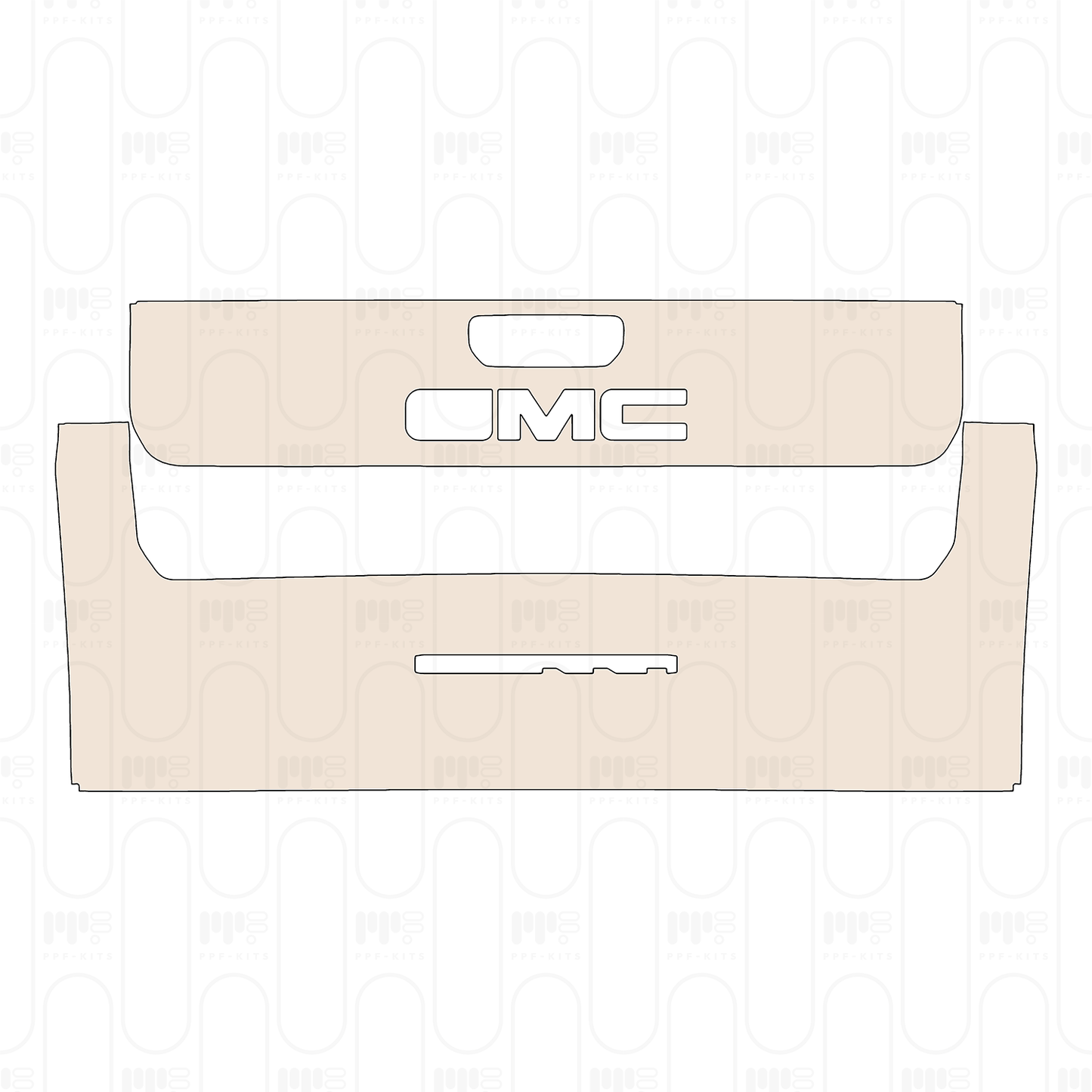 Trunk Lid with "GMC" & "SIERRA" Emblems