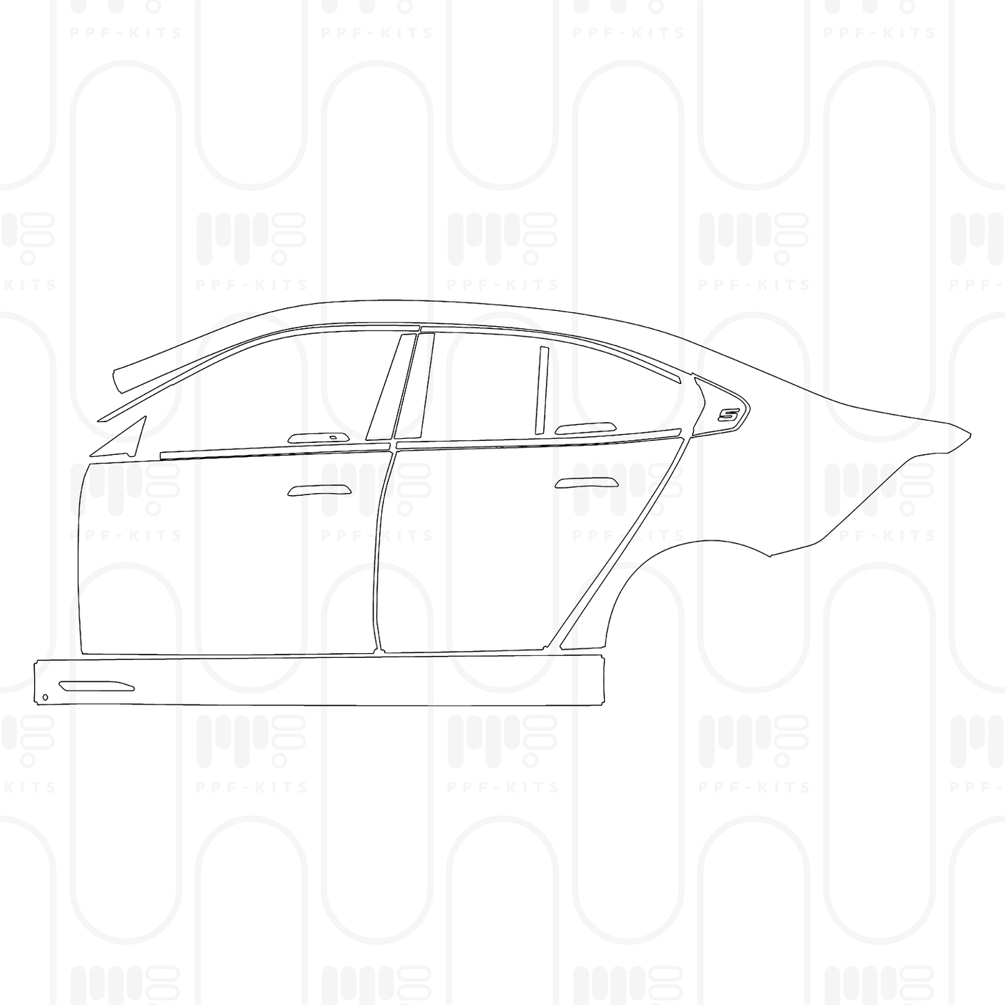 PPF prédécoupé BMW i5 Saloon Standard Wheelbase M Sport 2025