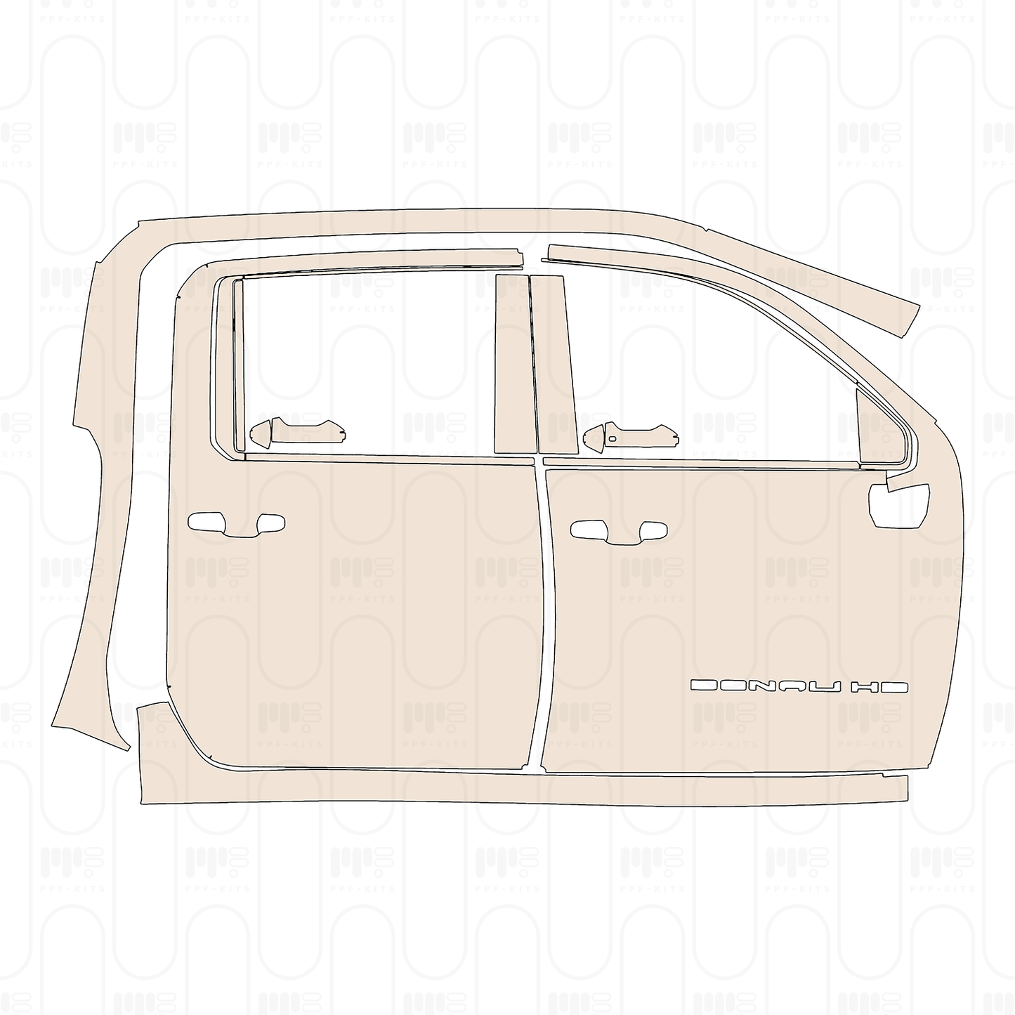 (right) Door+Side Skirt with "DENALI" Emblem on front door