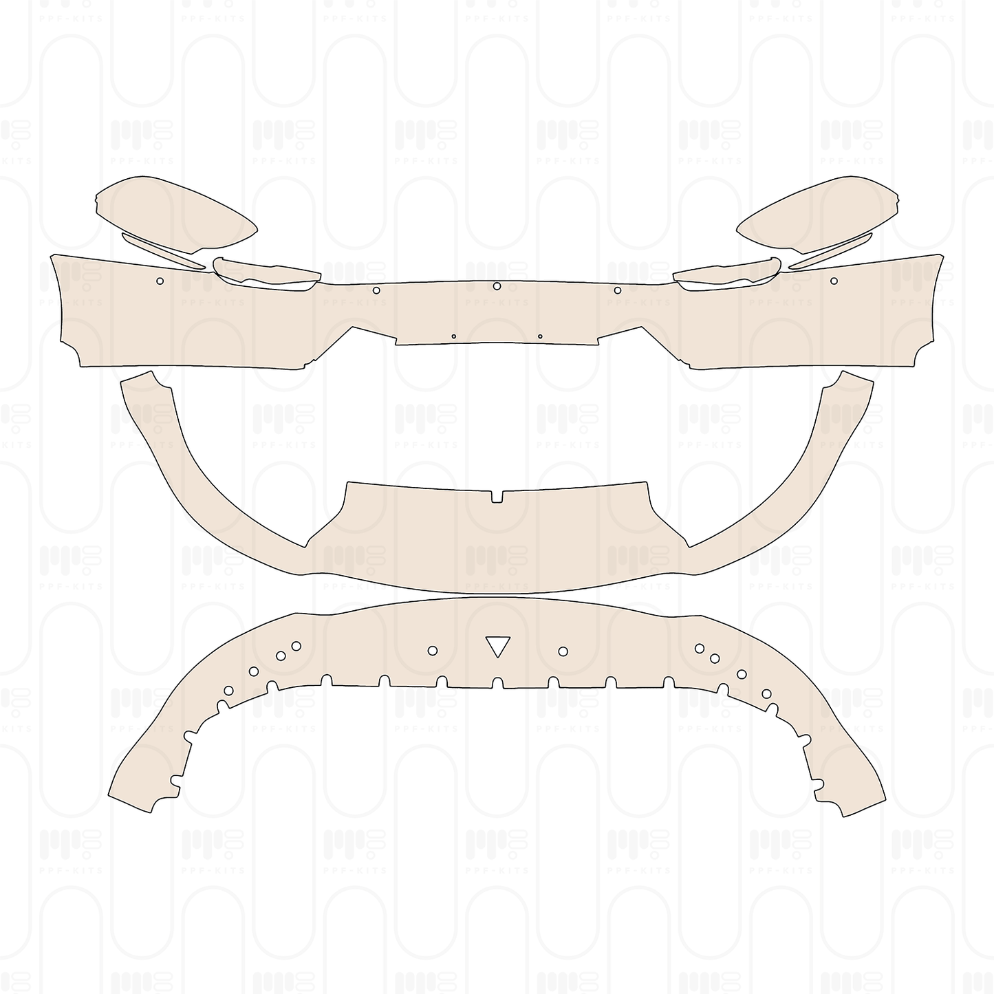 Bumper+Headlamp with 4 PDC (Parking Sensors)