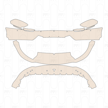 Bumper+Headlamp with 4 PDC (Parking Sensors)
