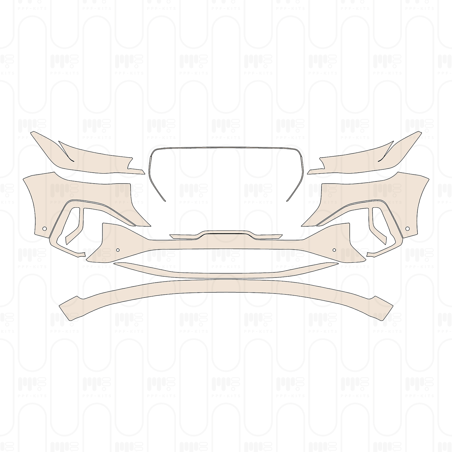 Bumper+Headlamp with Jet Appearance Package, with 4 PDC (parking sensors)