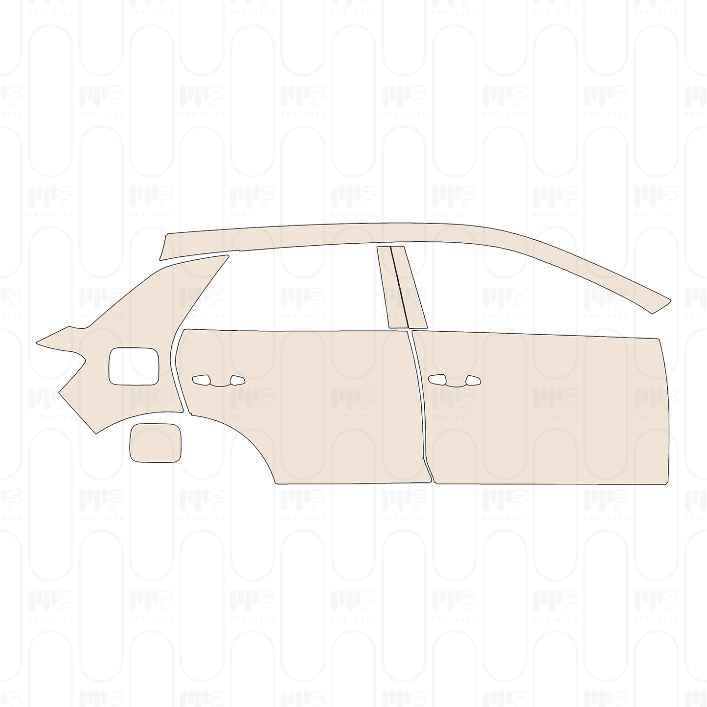 (right) Door+Rear Fender+Side Skirt