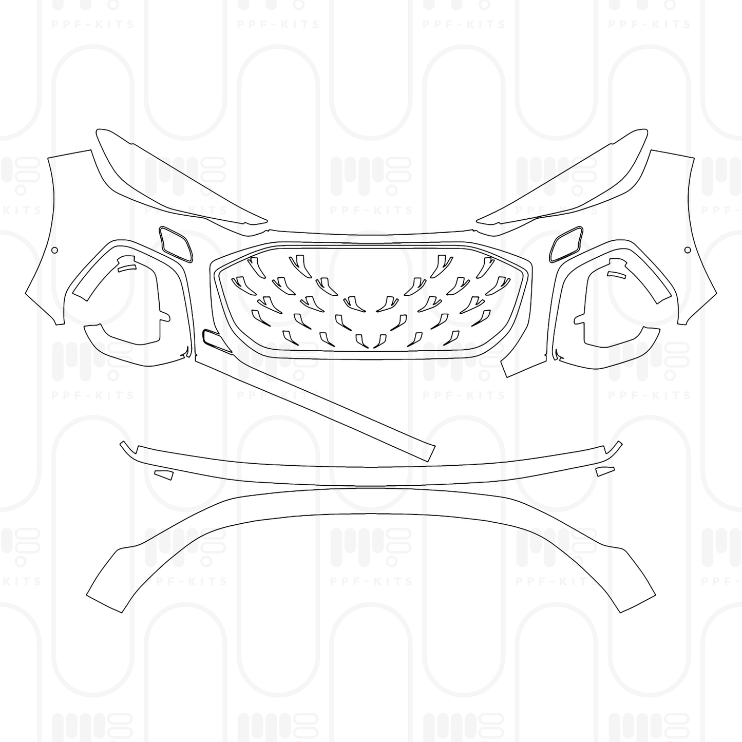 PPF prédécoupé Audi Q5 Standard Wheelbase S-line 2026