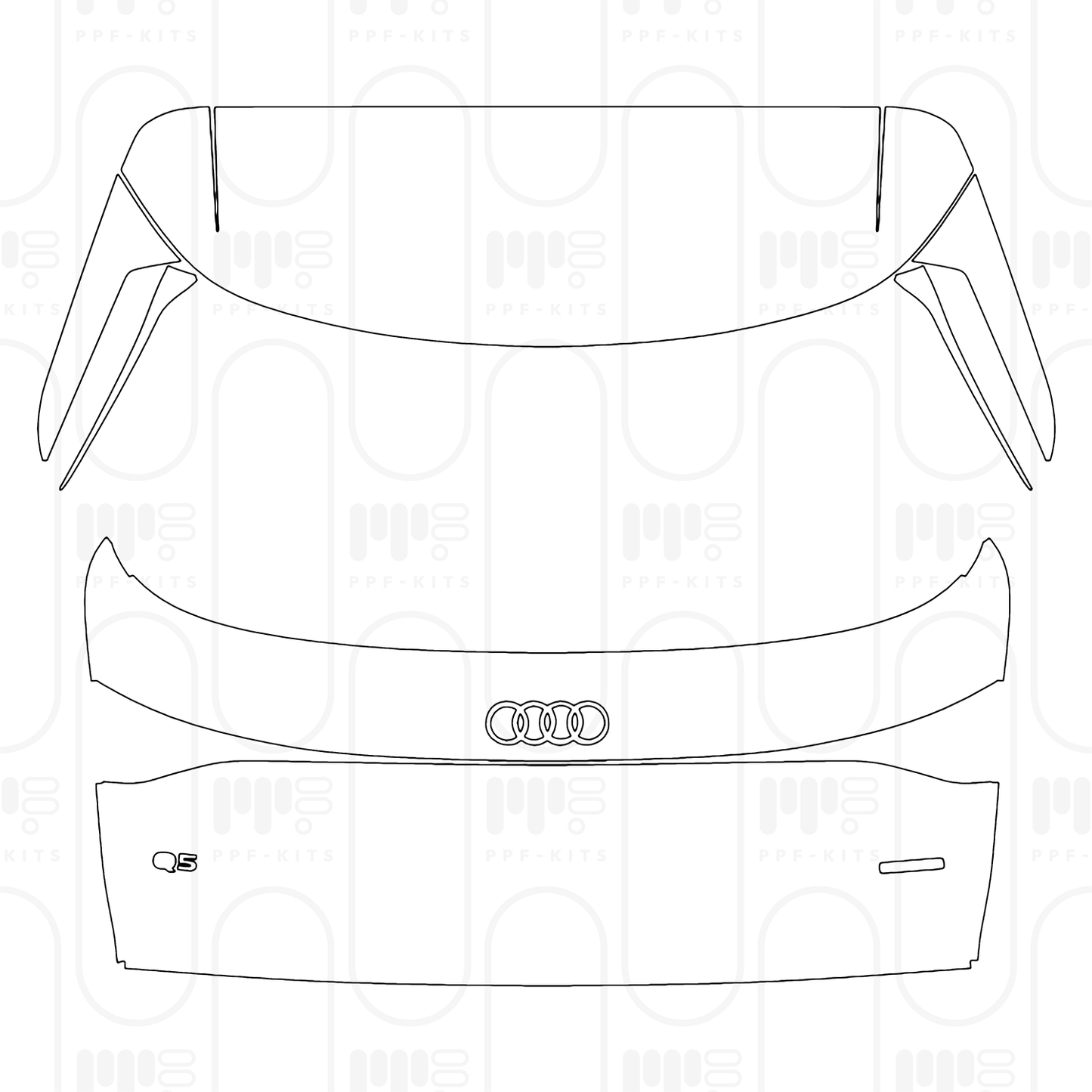 PPF prédécoupé Audi Q5 Standard Wheelbase Base 2026