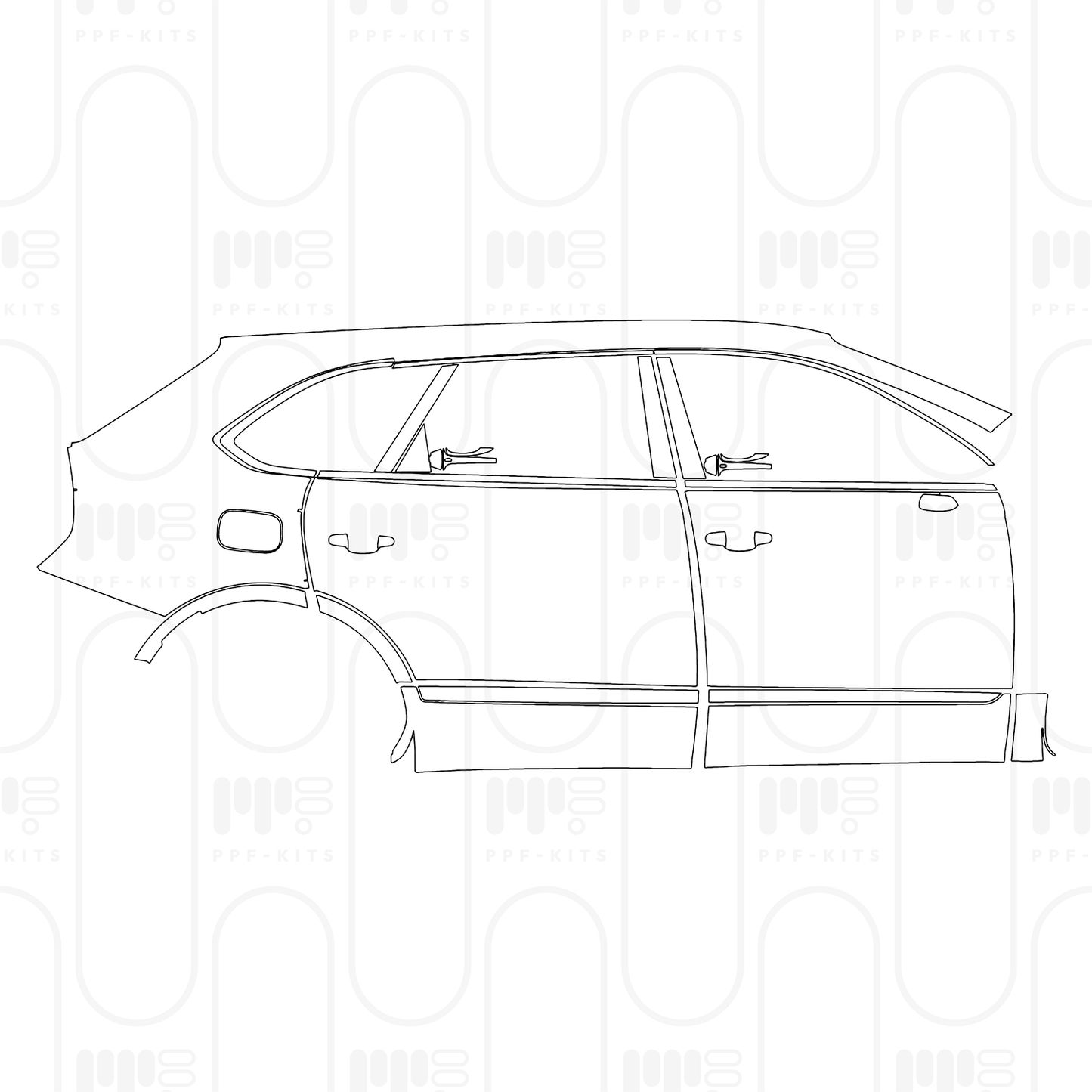 Pre-Cut PPF Bentley Bentayga Extended Wheelbase Base 2025