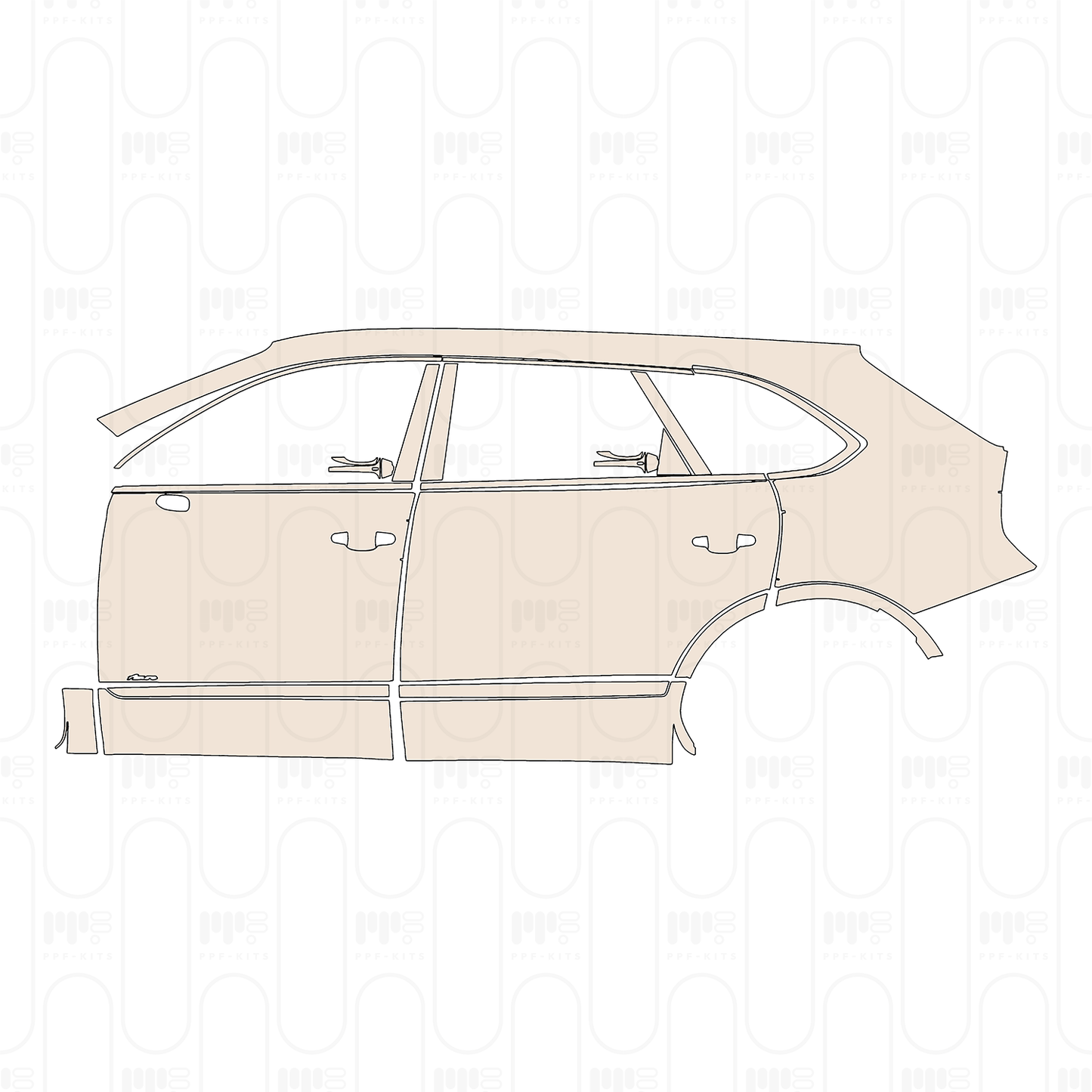 PPF prédécoupé Bentley Bentayga Extended Wheelbase Azure 2025