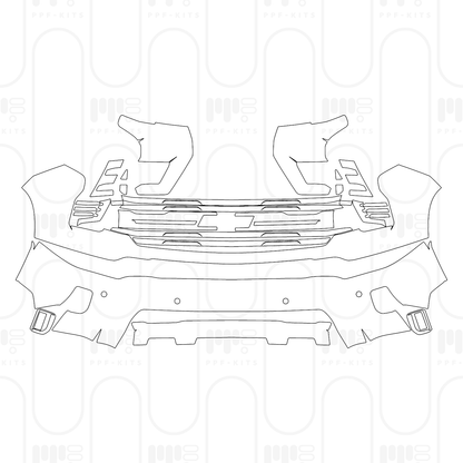 PPF prédécoupé Chevrolet Silverado HD 2500 HD LTZ 2025