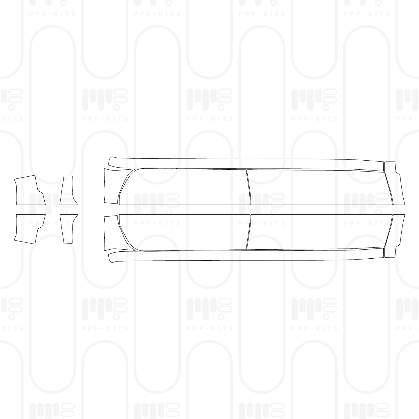 PPF prédécoupé Chevrolet Silverado HD 2500 HD Custom 2025