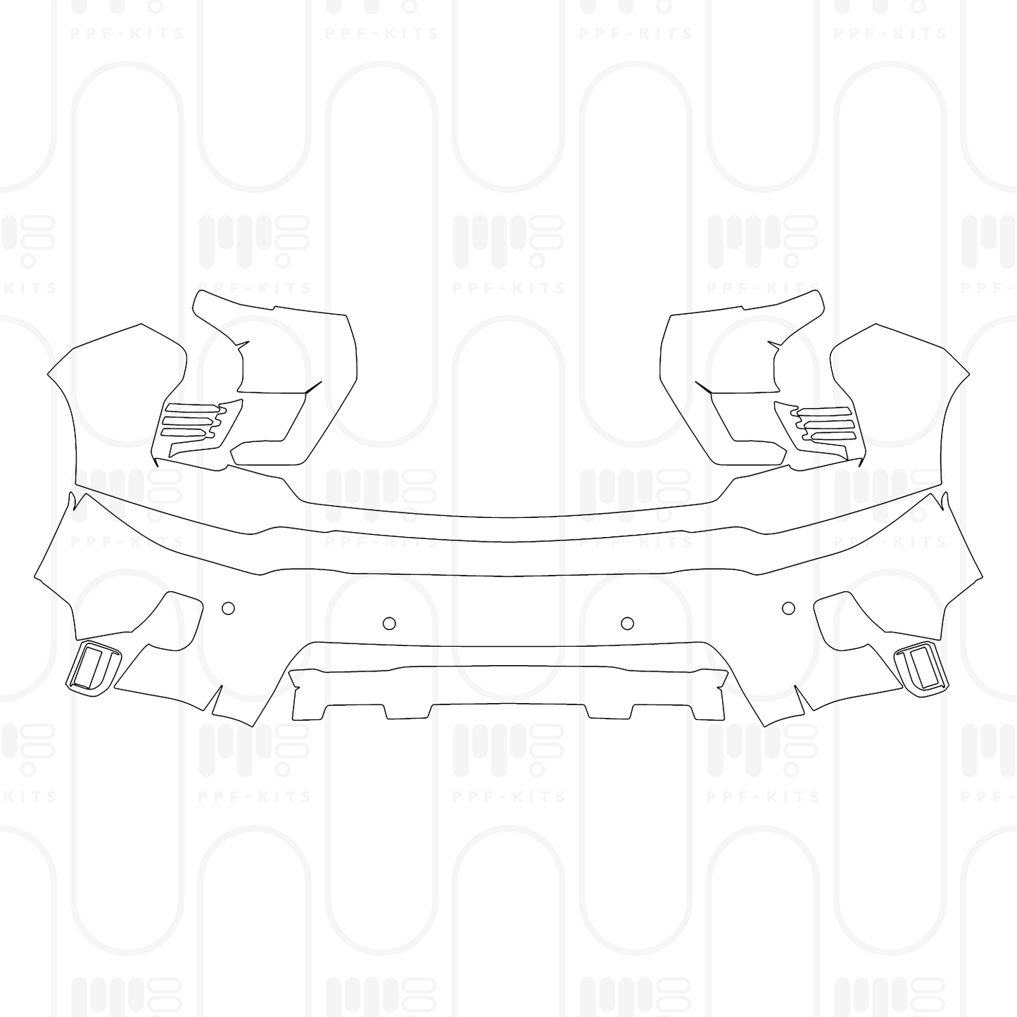 PPF prédécoupé Chevrolet Silverado HD 2500 HD ZR2 2025