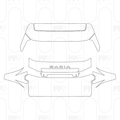 PPF prédécoupé Dacia Duster 2025