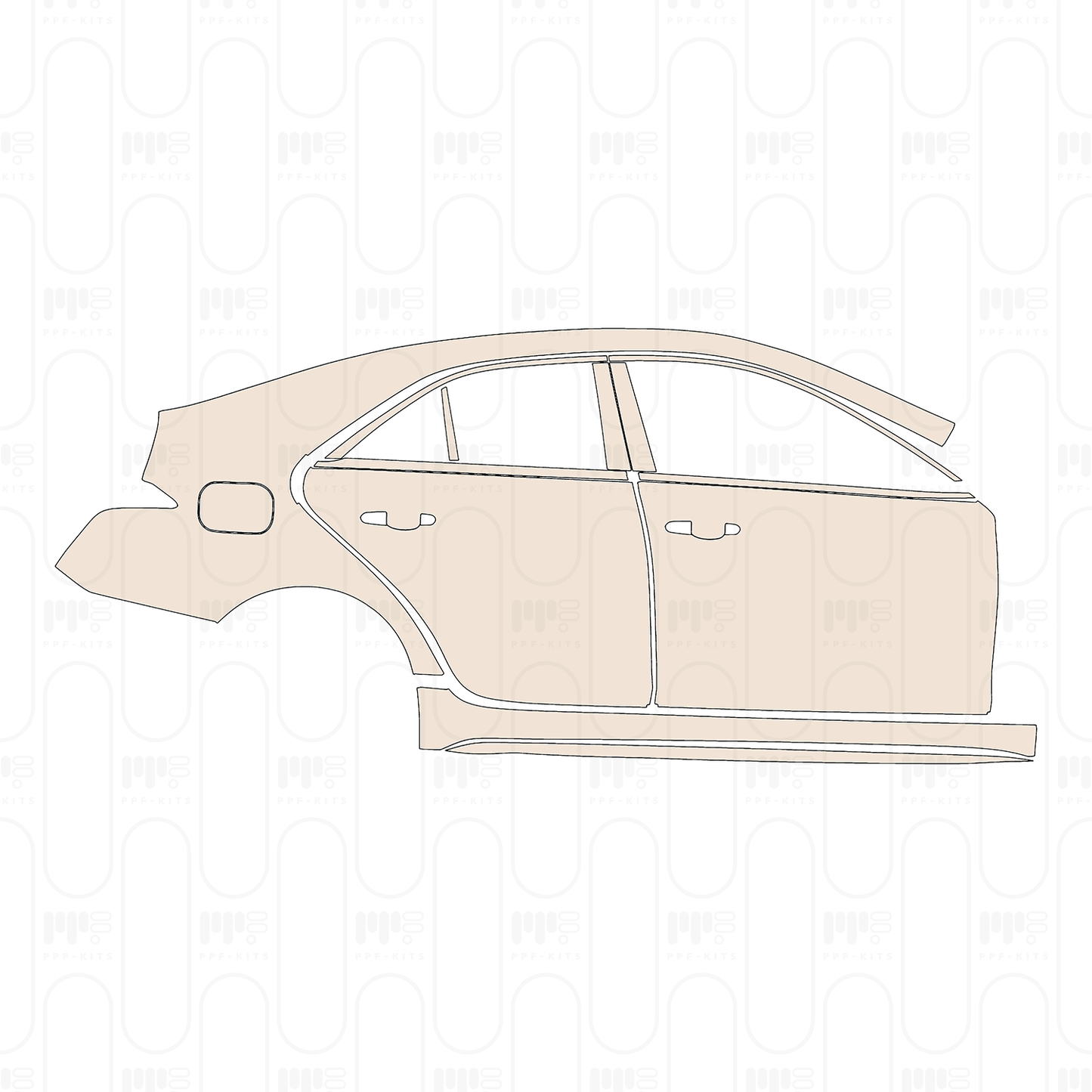 PPF prédécoupé Cadillac CT4 Sport 2025