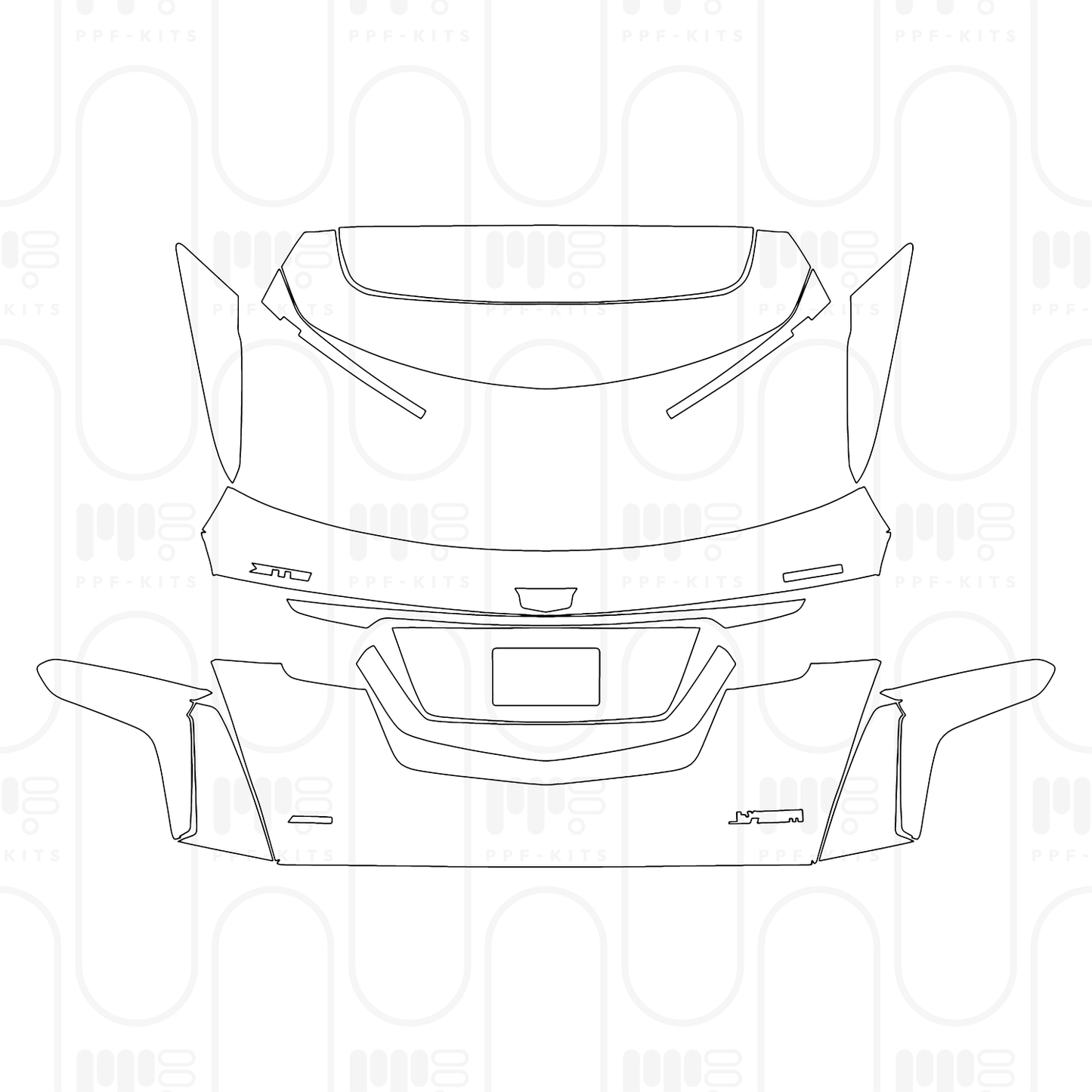 PPF prédécoupé Cadillac XT5 (US) 2025
