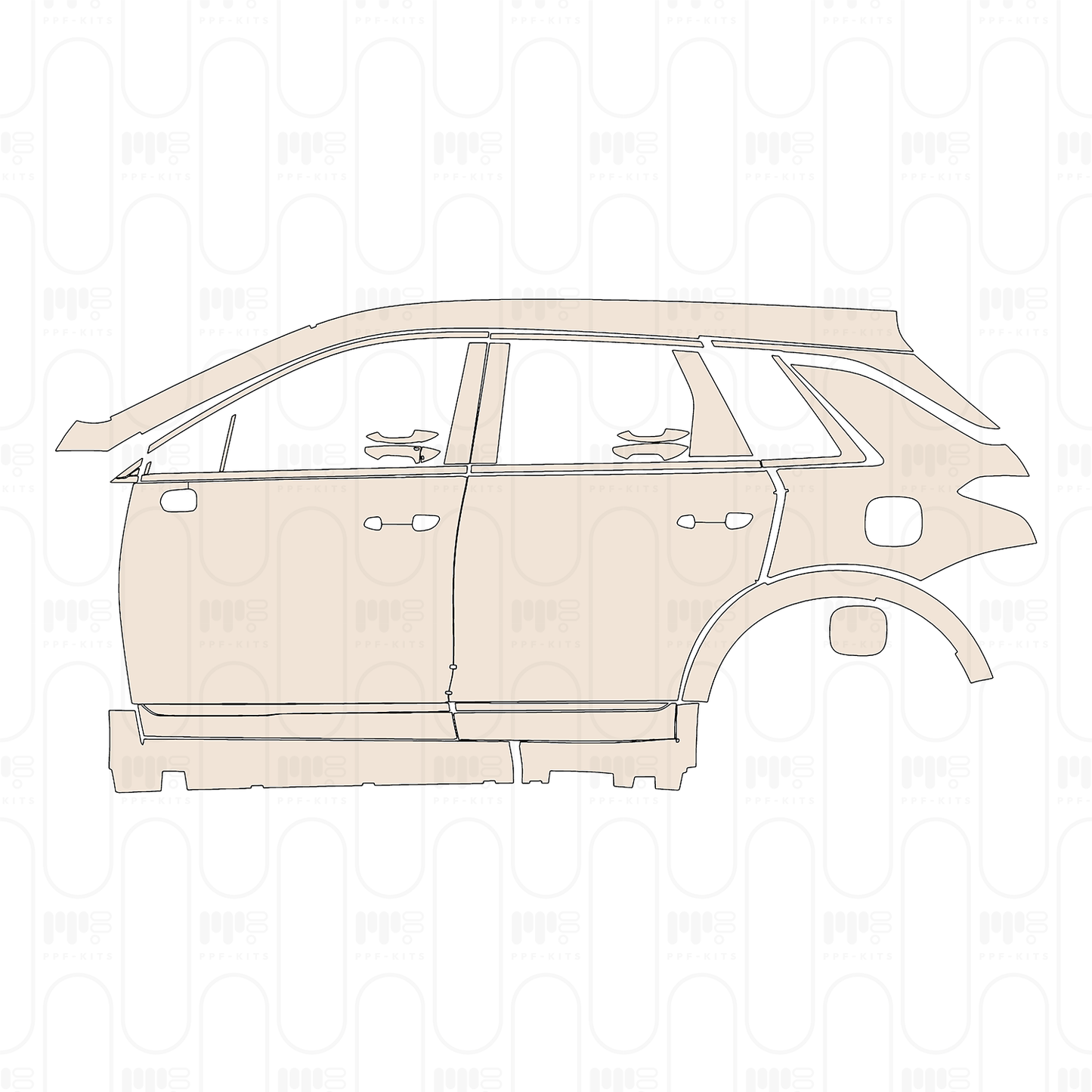 PPF prédécoupé Cadillac XT5 (CN) 2026