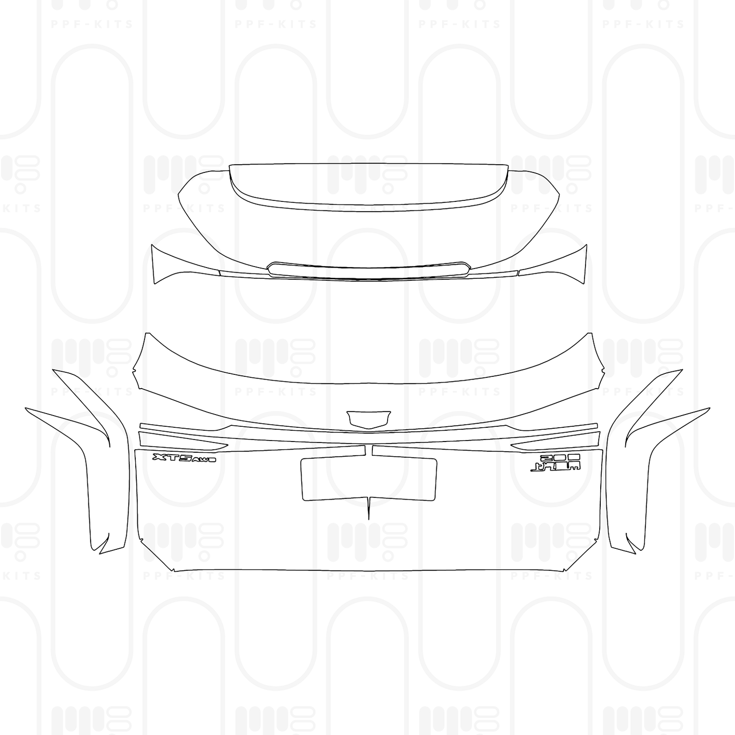 PPF prédécoupé Cadillac XT5 (CN) 2025