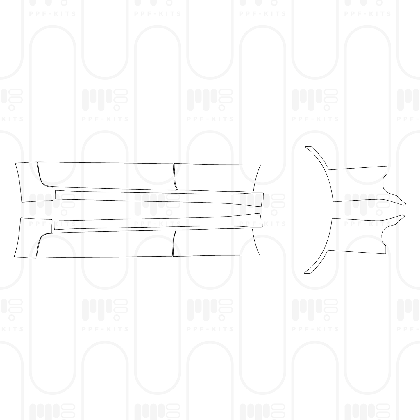 PPF prédécoupé Ford Everest Wildtrak 2025