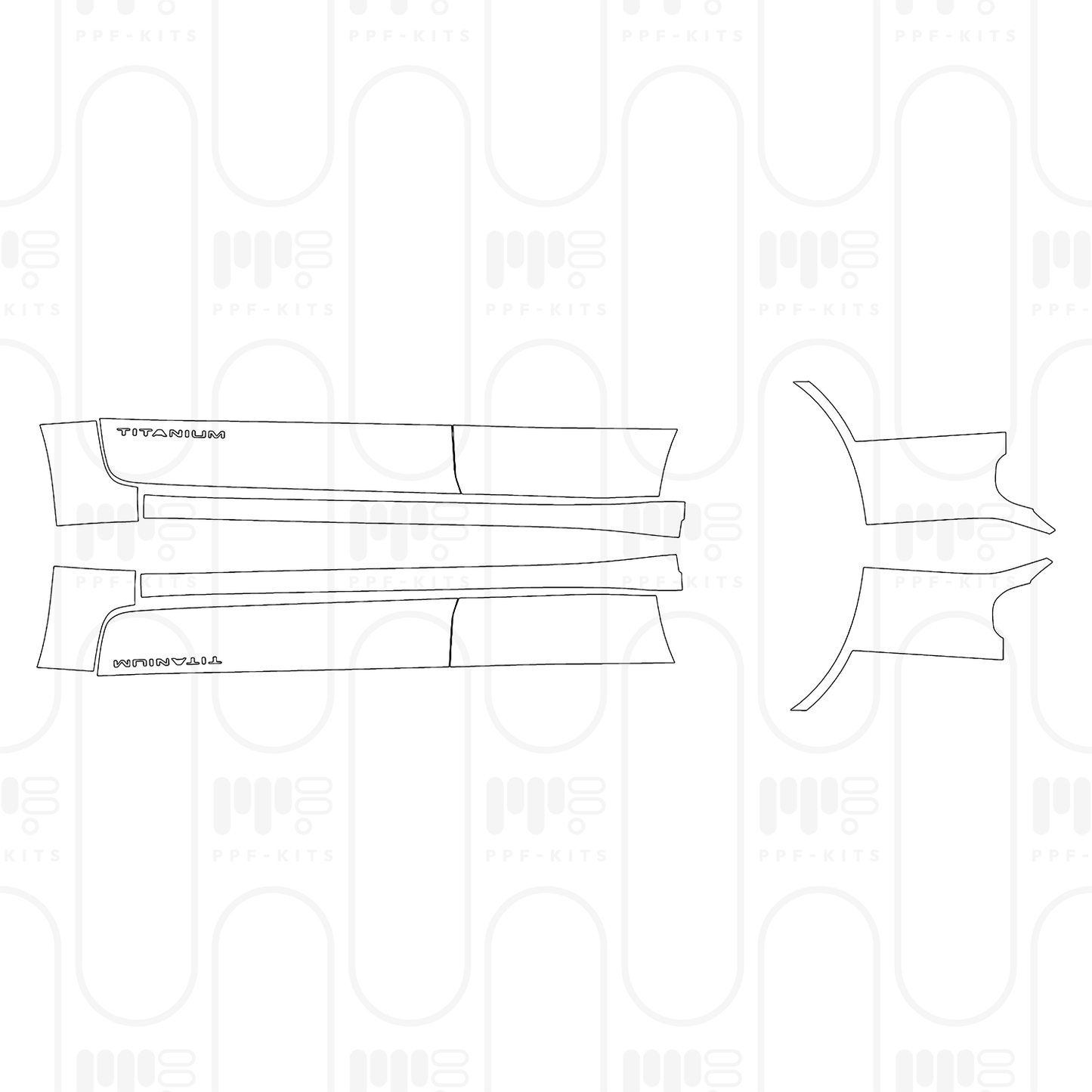 PPF prédécoupé Ford Everest Titanium 2025