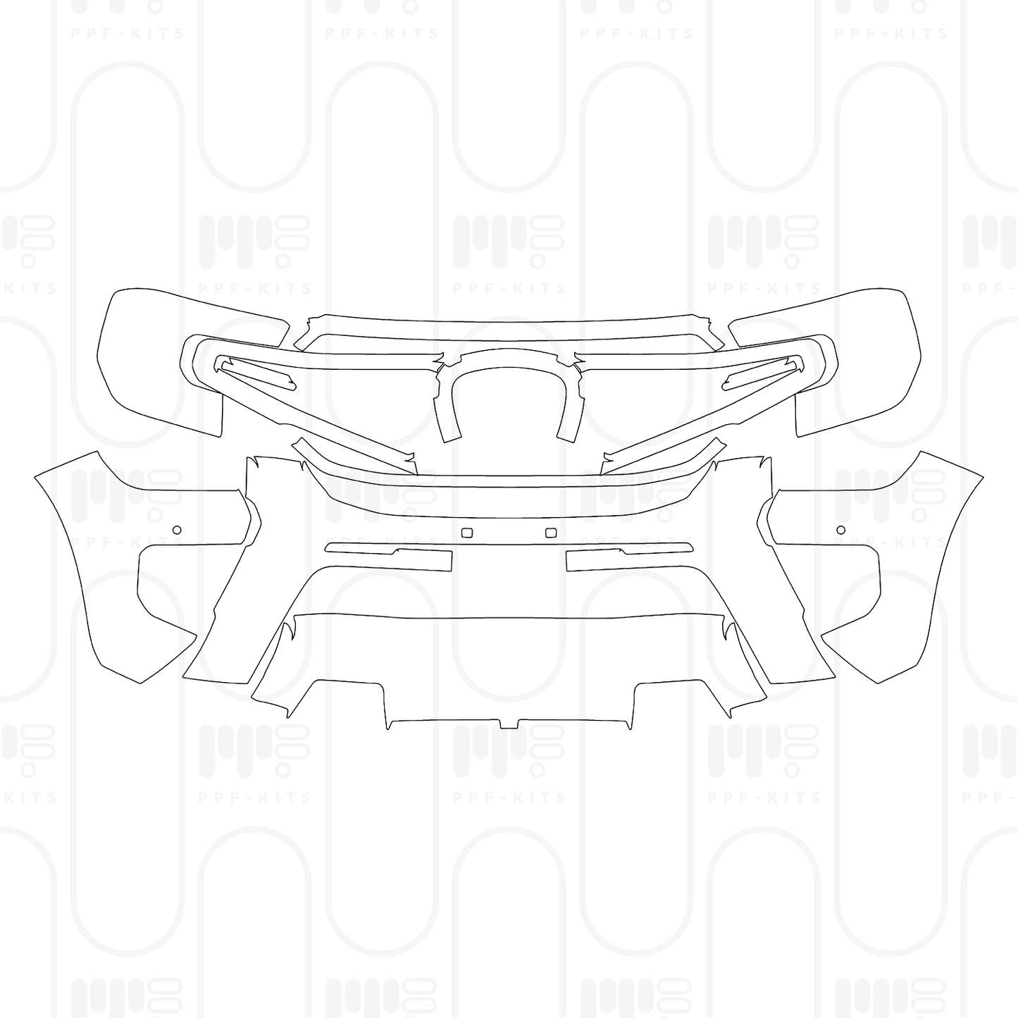 PPF prédécoupé Ford Ranger (EU) Wildtrak 2025