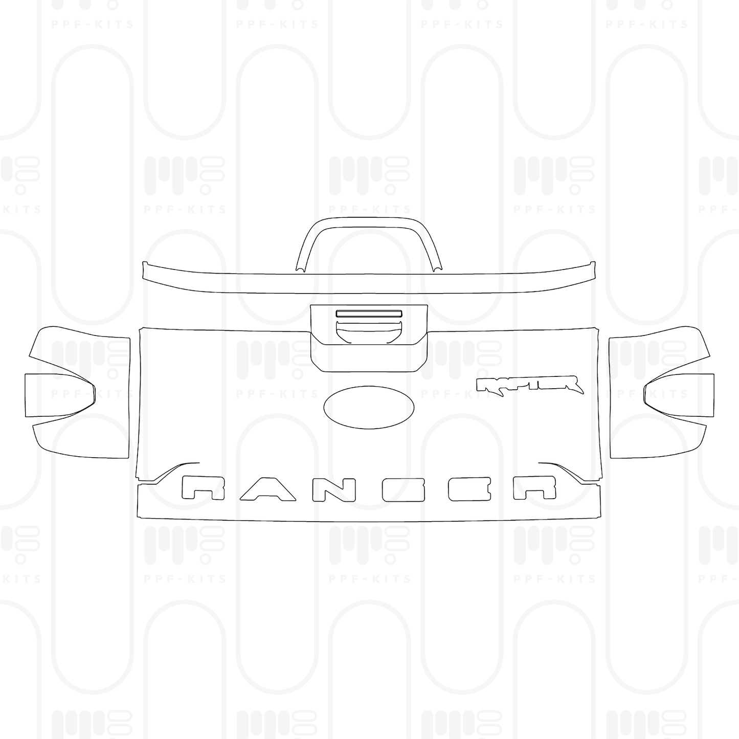 PPF prédécoupé Ford Ranger (US) Raptor 2025