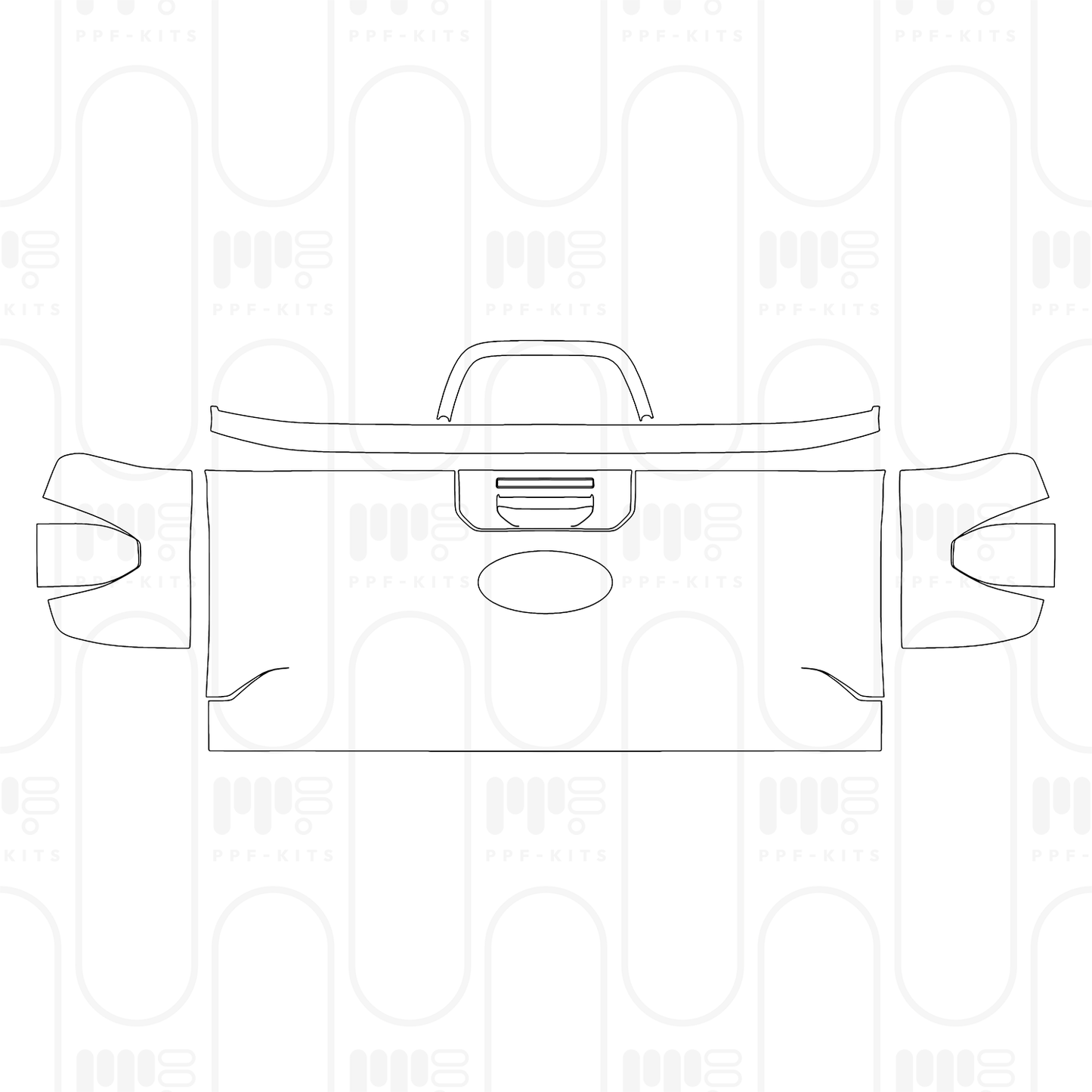 PPF prédécoupé Ford Ranger (US) XLT SUPERCREW 2025