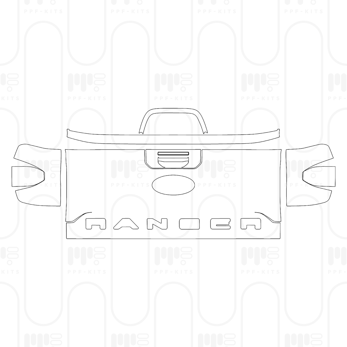 PPF prédécoupé Ford Ranger (US) XLT SUPERCREW 2025