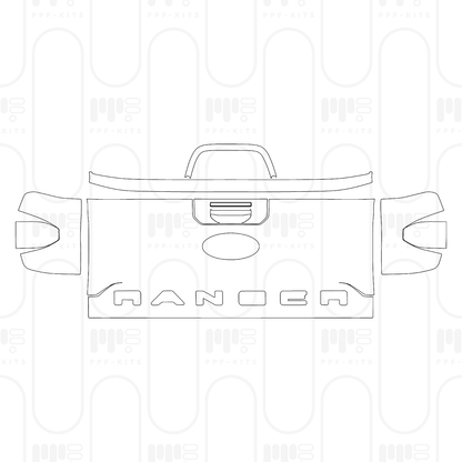 PPF prédécoupé Ford Ranger (US) XLT SUPERCREW 2025