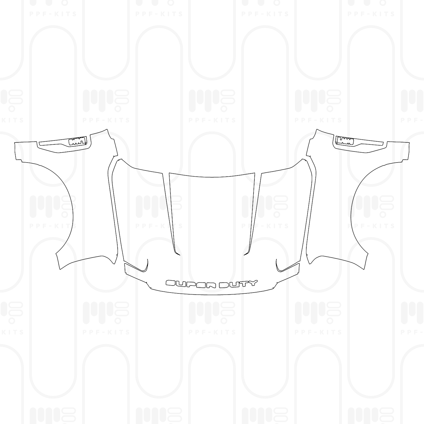 PPF prédécoupé Ford Super Duty F-250 Crew Cab Platinum 2026