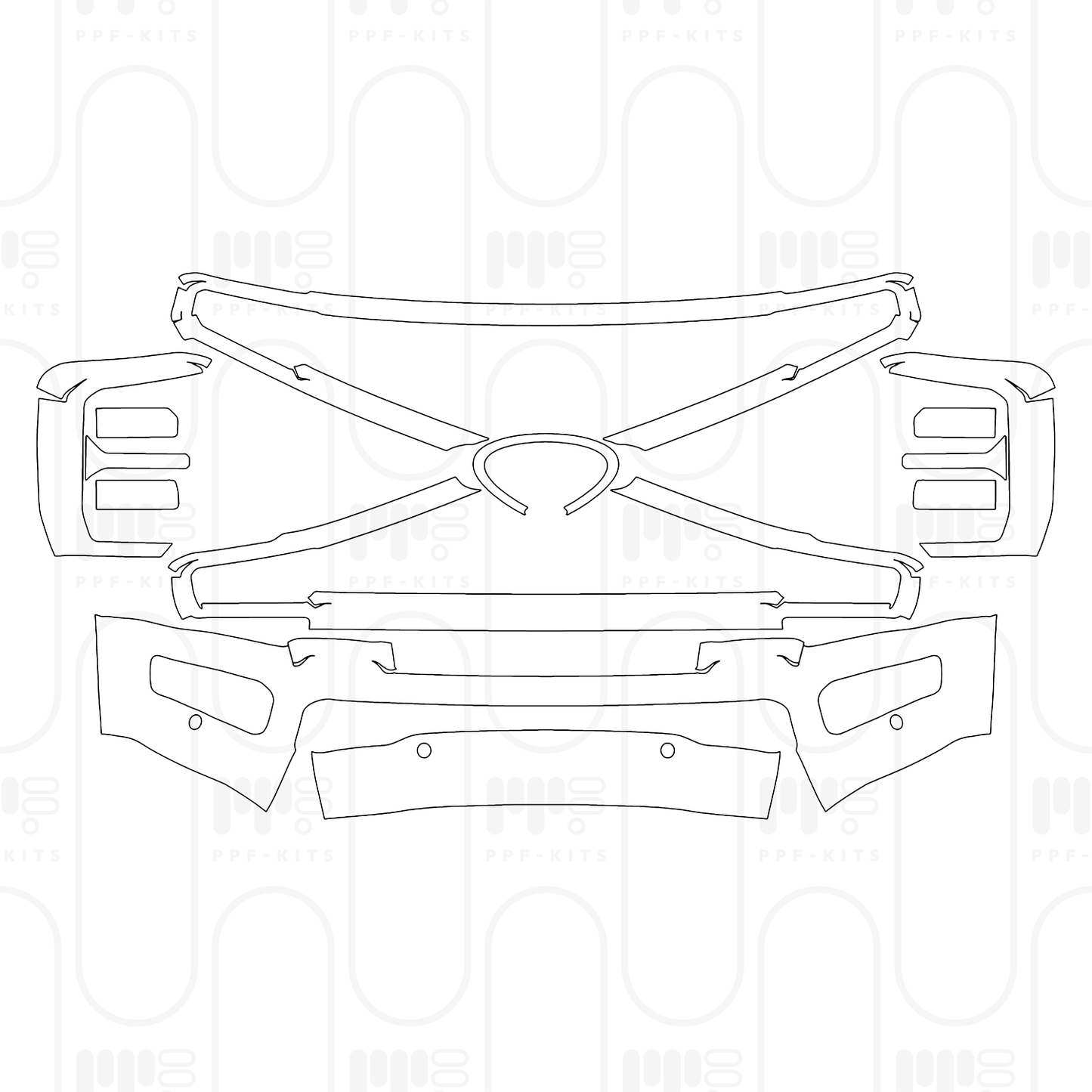 PPF prédécoupé Ford Super Duty F-250 Crew Cab Platinum 2026