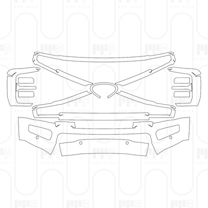 PPF prédécoupé Ford Super Duty F-250 Crew Cab Platinum 2026