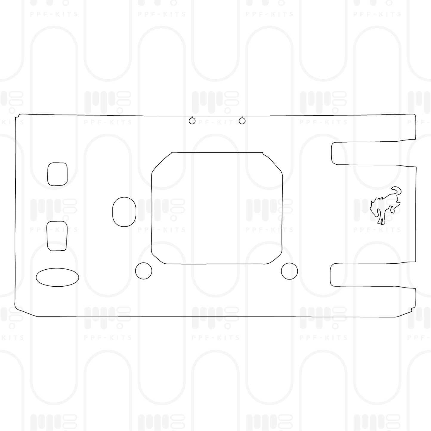 PPF prédécoupé Ford Bronco 4 Door Big Bend 2025