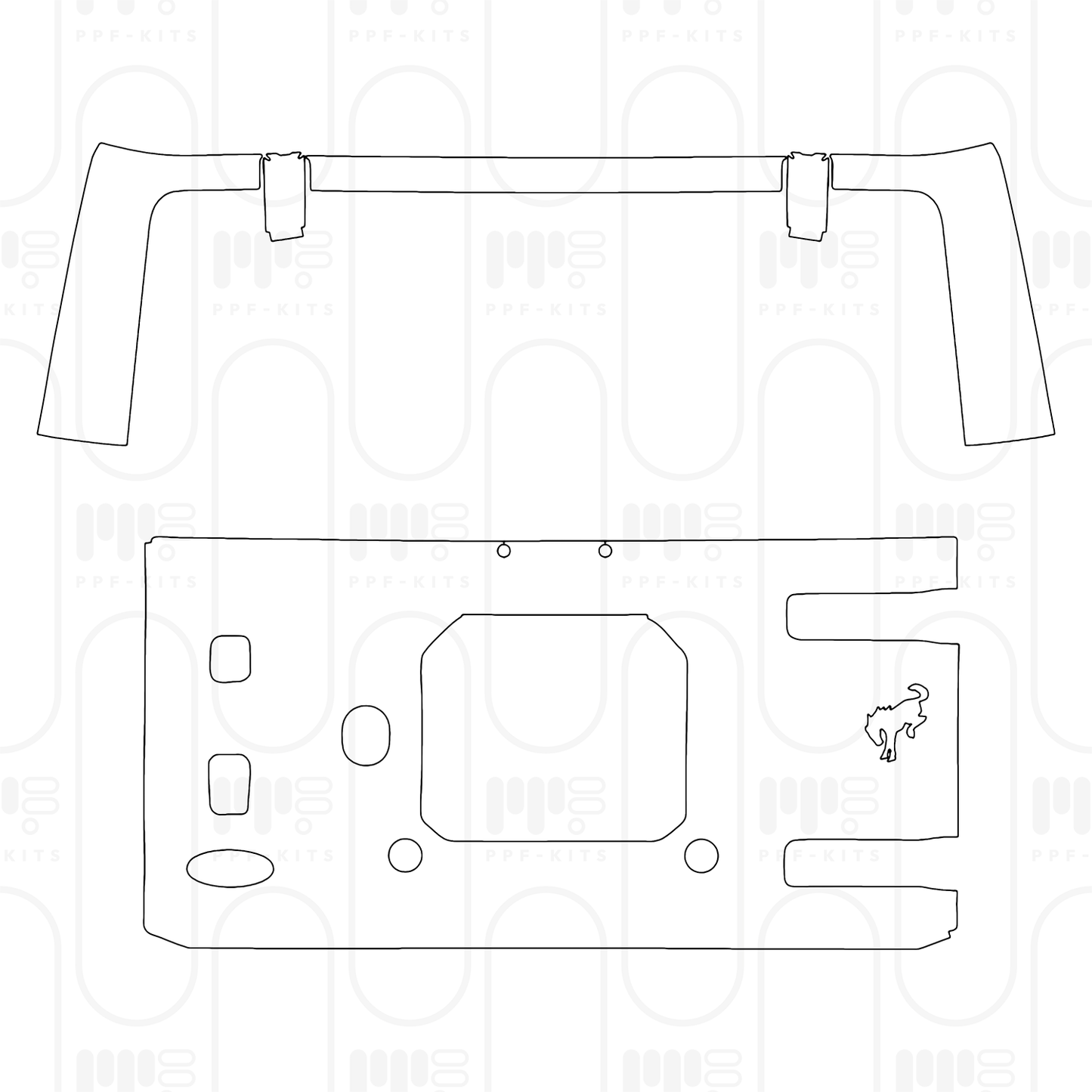 PPF prédécoupé Ford Bronco 4 Door Big Bend 2025