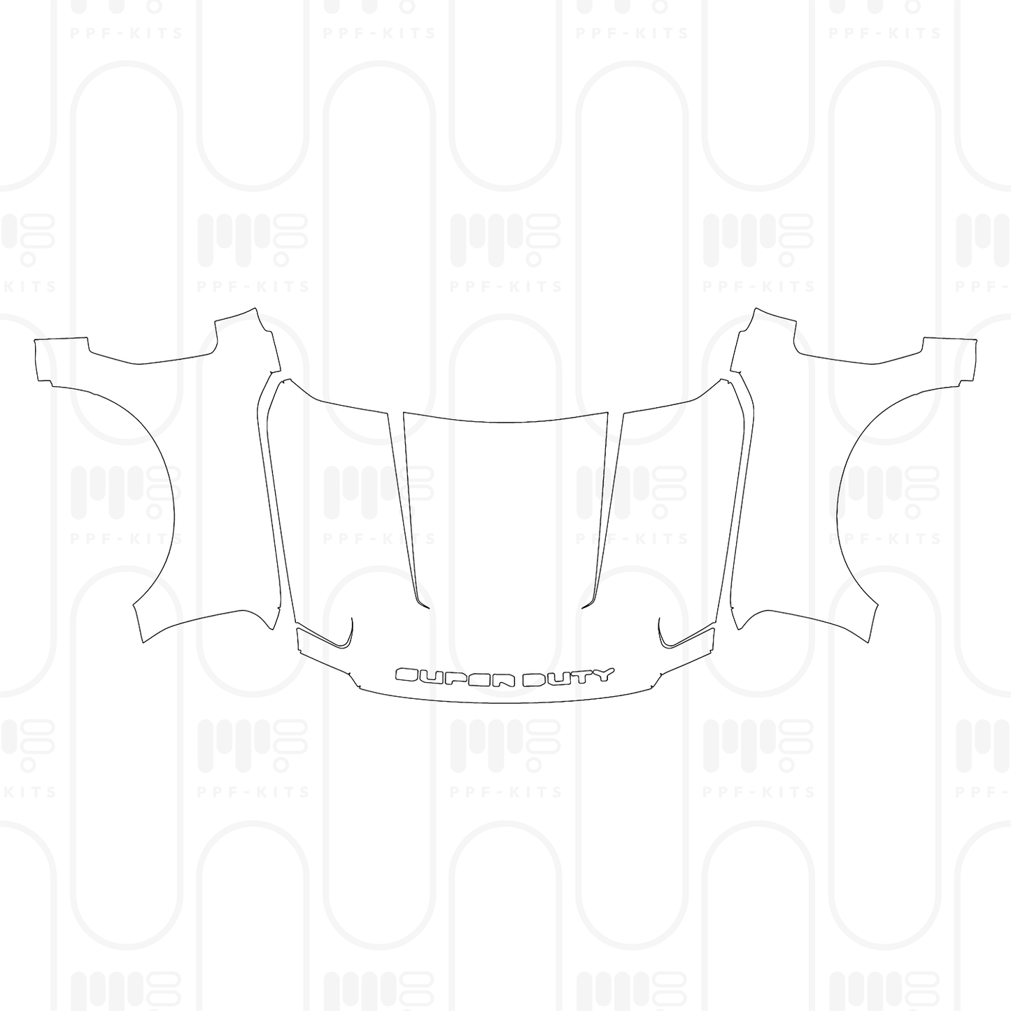 PPF prédécoupé Ford Super Duty F-350 Crew Cab XLT 2026