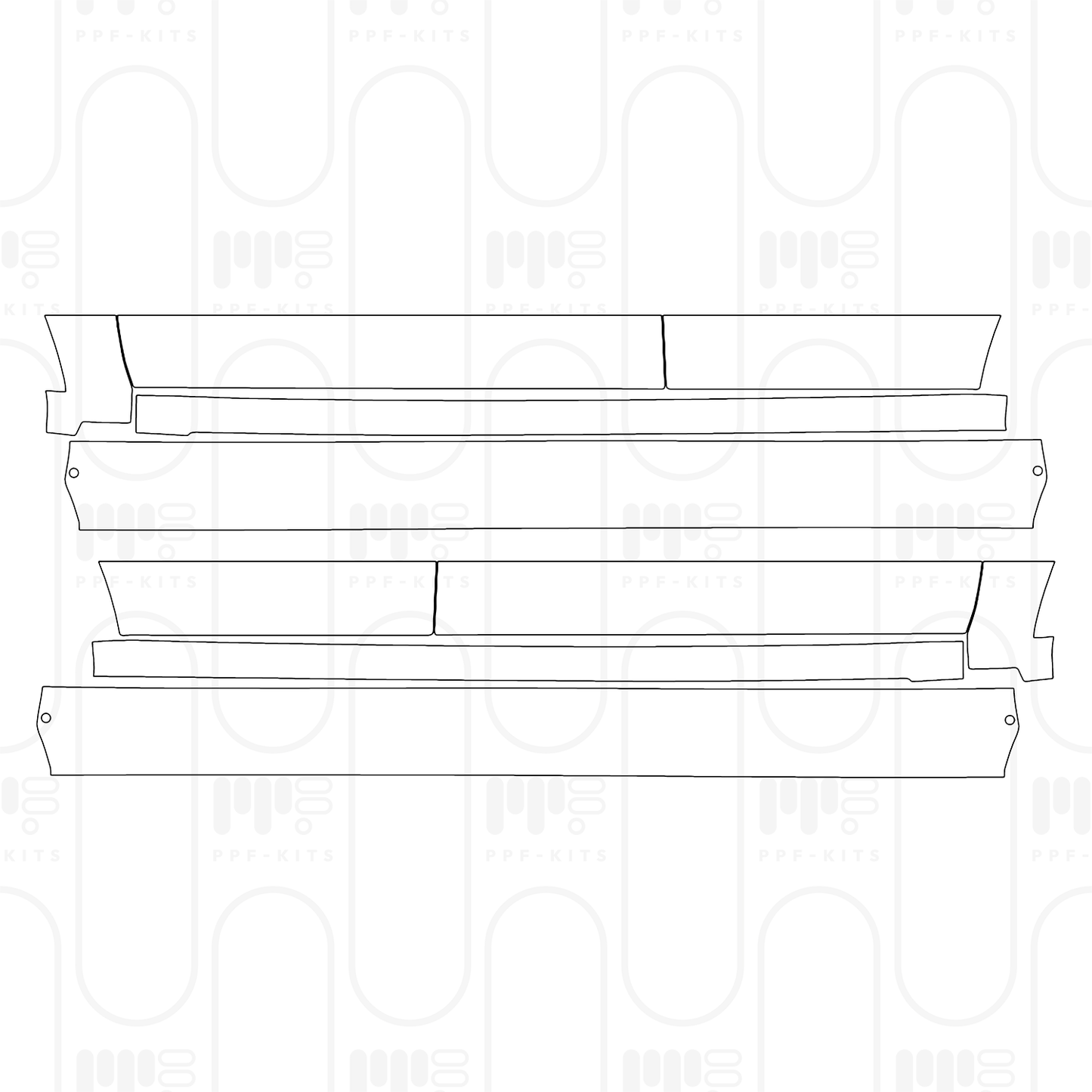 PPF prédécoupé Ford Bronco 4 Door Badlands 2025