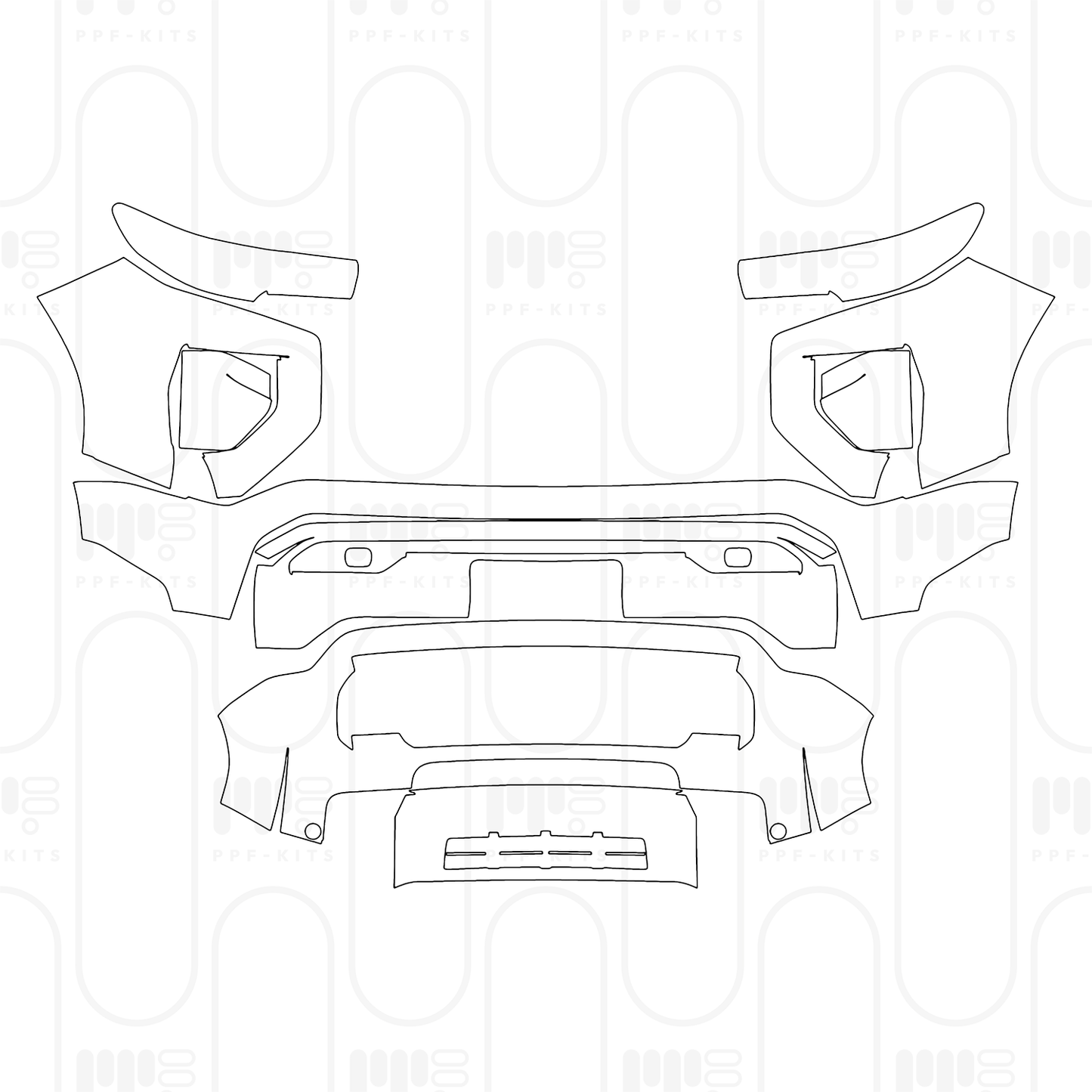 PPF prédécoupé GMC Canyon AT4X 2025