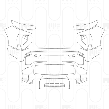 PPF prédécoupé GMC Canyon AT4X 2025