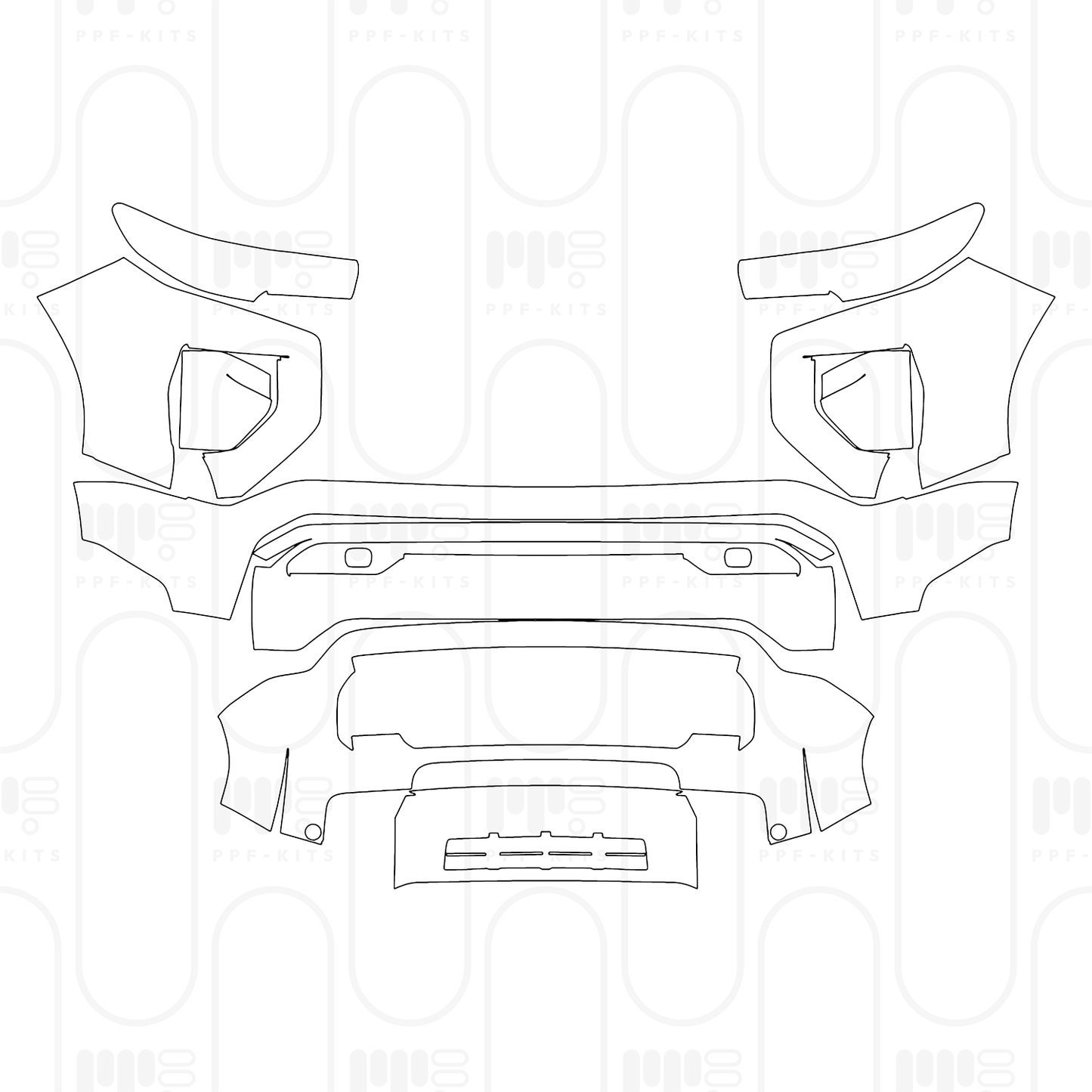 PPF prédécoupé GMC Canyon AT4X 2025