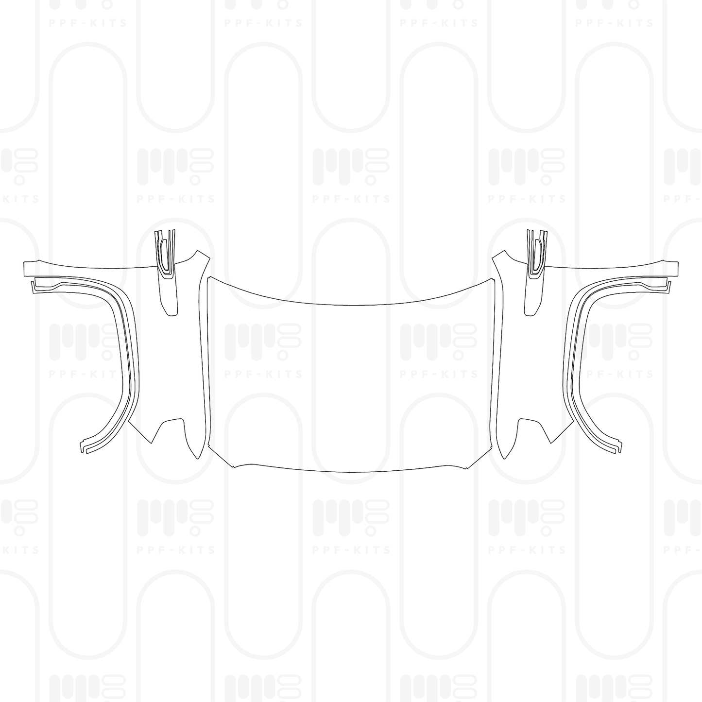 PPF prédécoupé GMC Sierra 1500 Crew Cab ELEVATION 2025