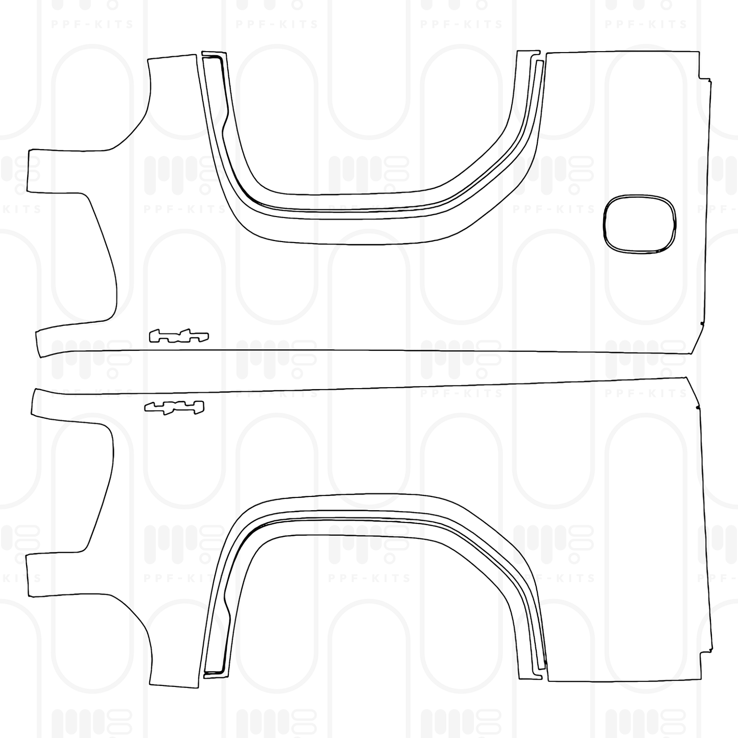 PPF prédécoupé GMC Sierra 1500 Crew Cab ELEVATION 2025