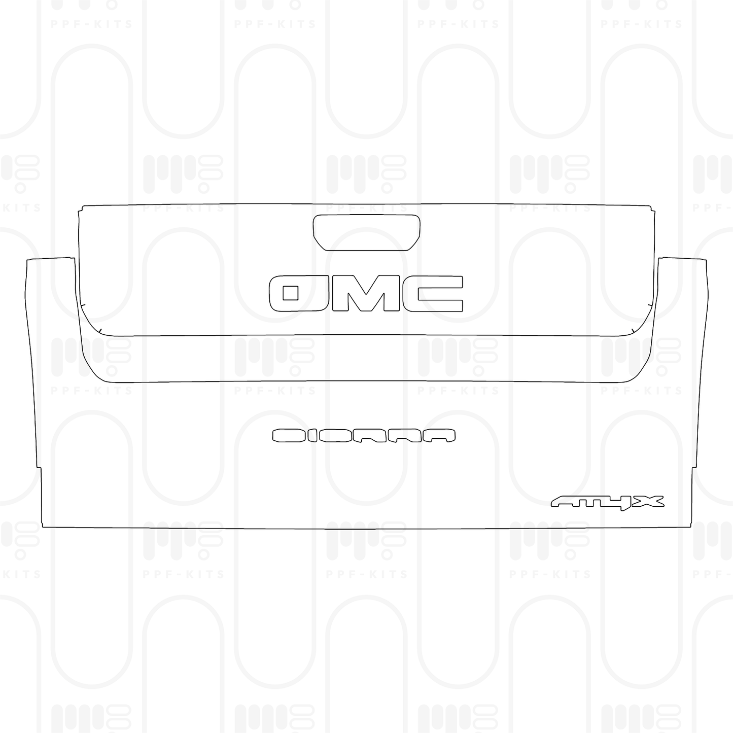 PPF prédécoupé GMC Sierra 1500 Crew Cab ELEVATION 2025