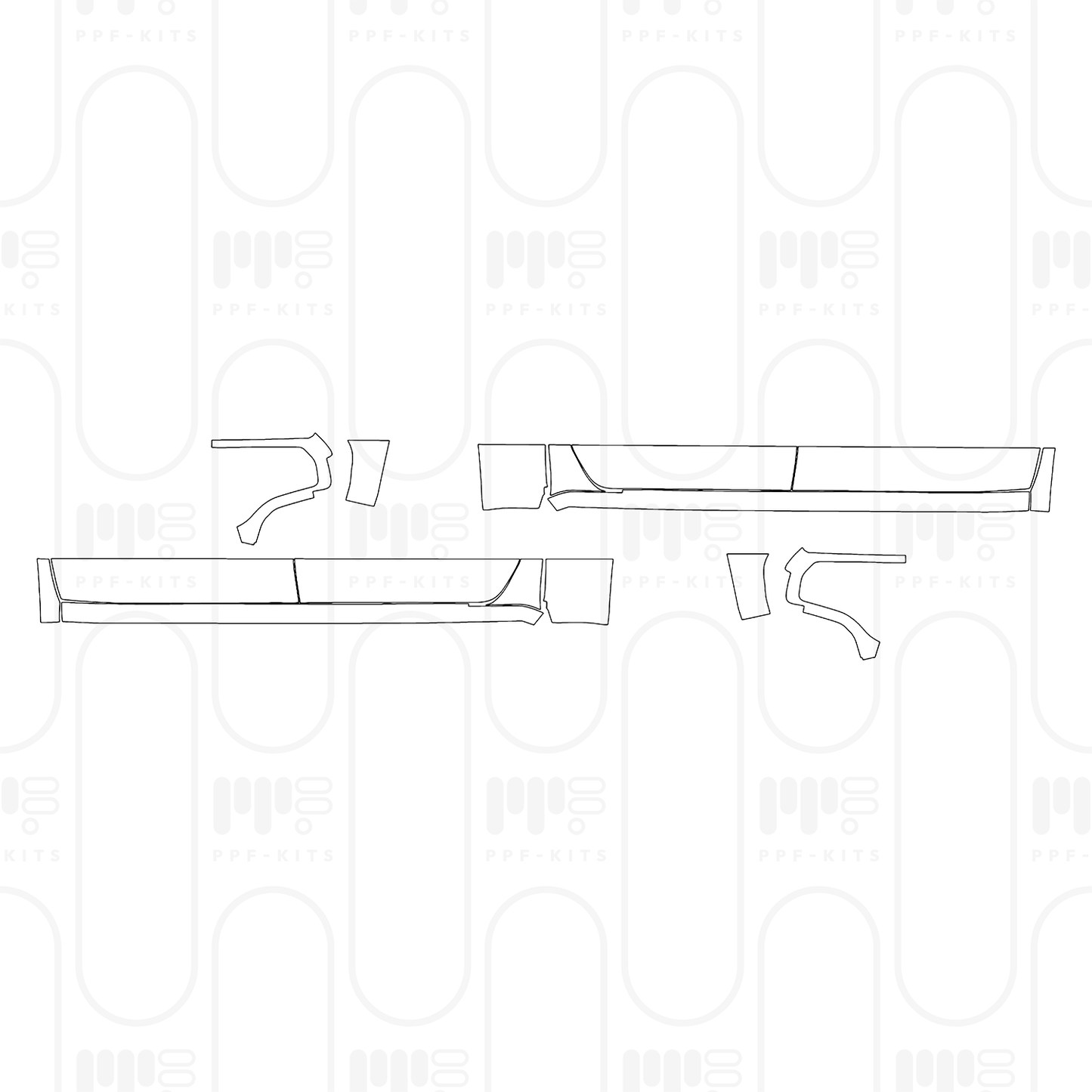 PPF prédécoupé GMC Sierra 1500 Crew Cab ELEVATION 2025