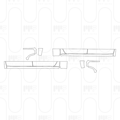 PPF prédécoupé GMC Sierra 1500 Crew Cab ELEVATION 2025