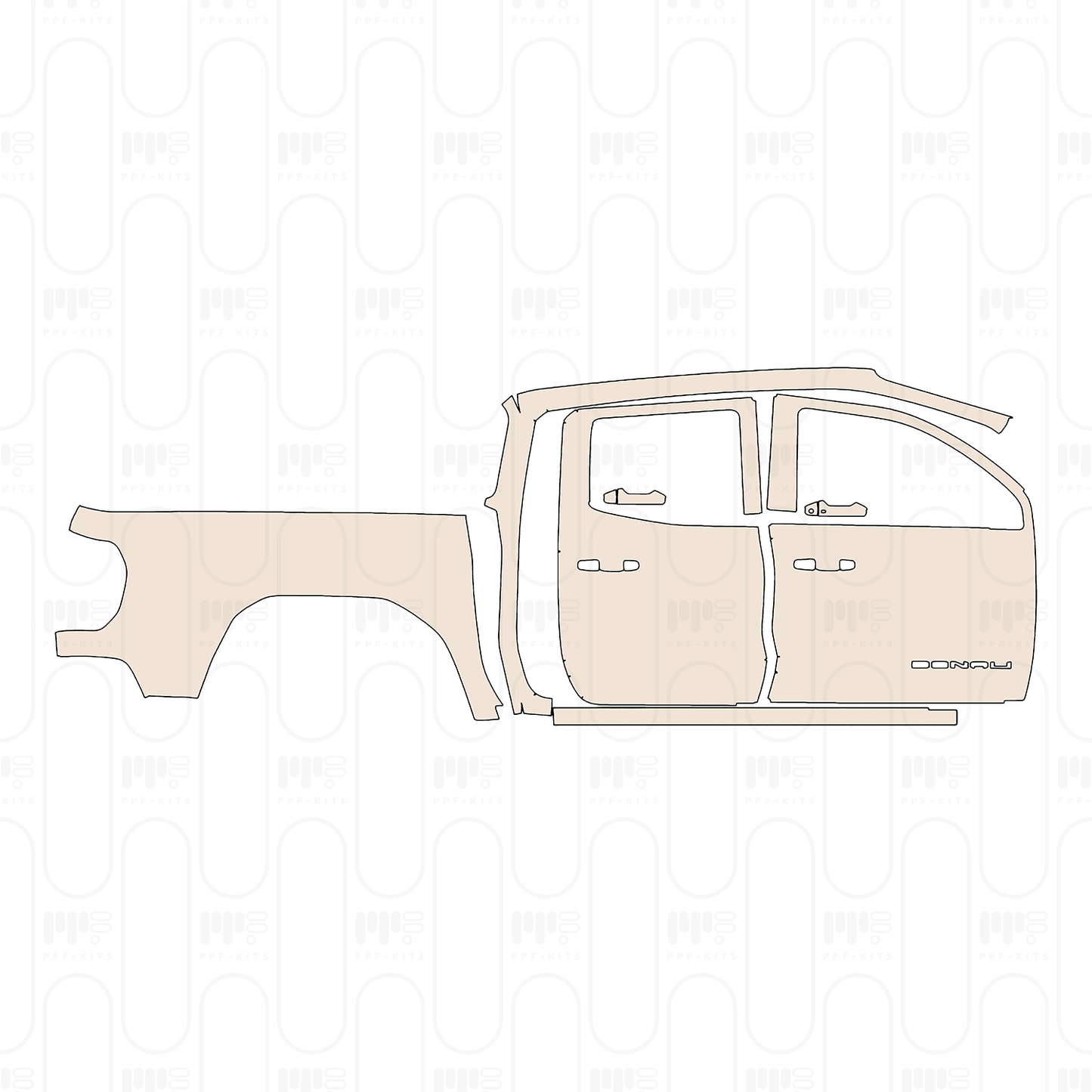 PPF prédécoupé GMC Canyon Denali 2025