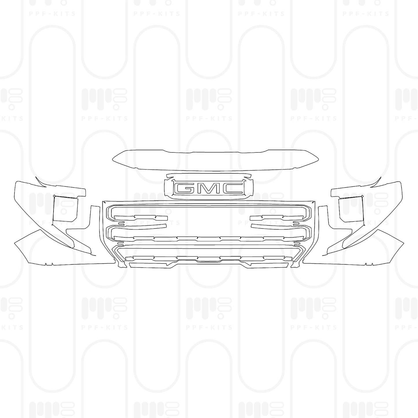 PPF prédécoupé GMC Sierra 1500 Crew Cab AT4X 2025