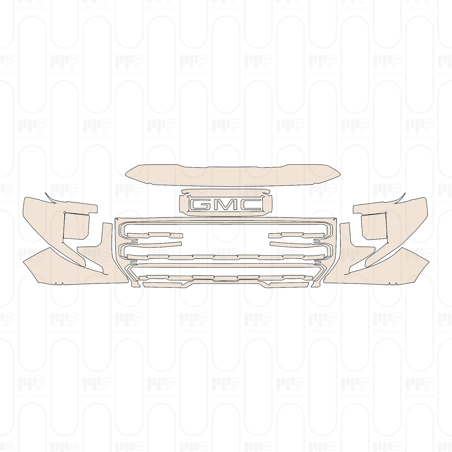 PPF prédécoupé GMC Sierra 1500 Crew Cab AT4X 2026