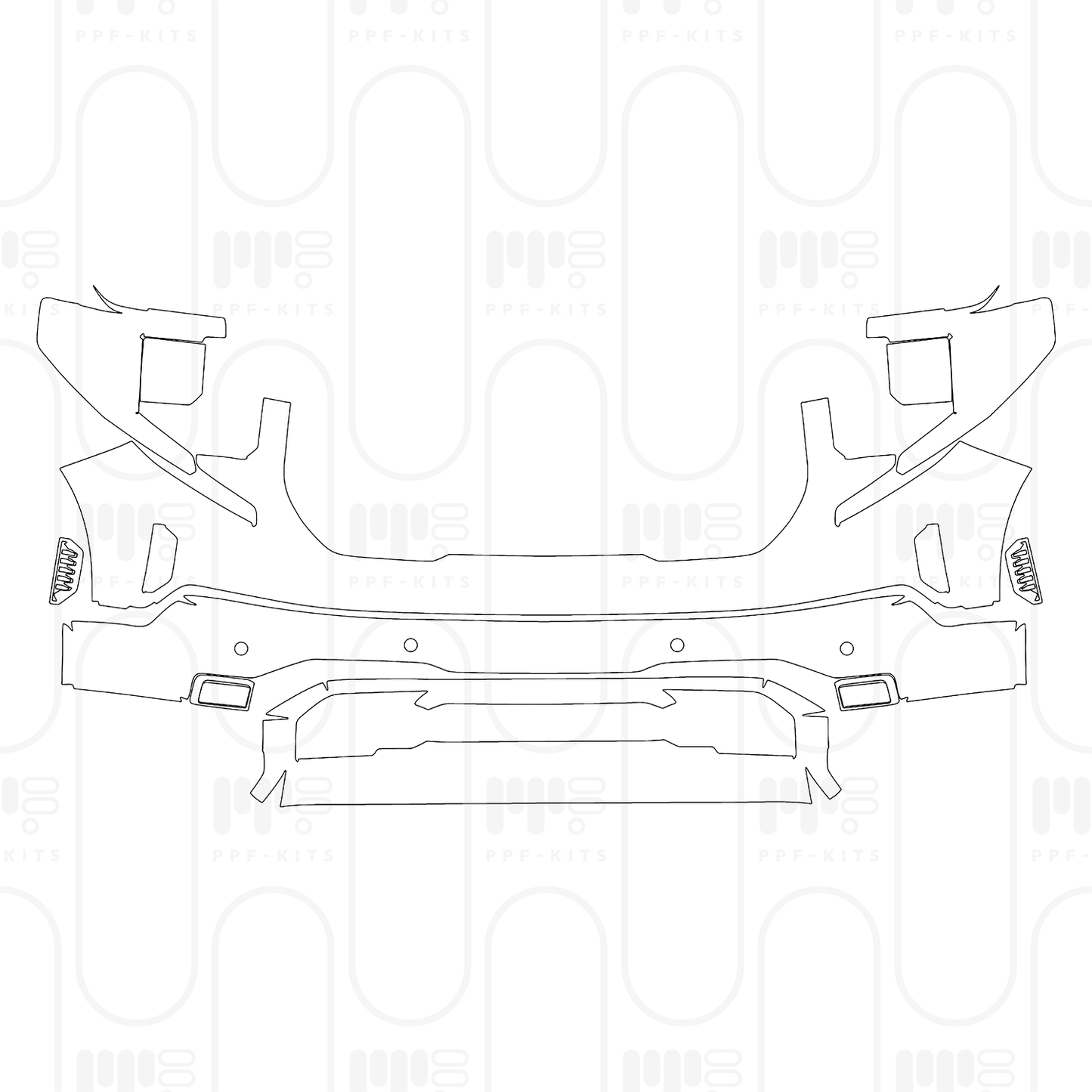 PPF prédécoupé GMC Sierra 1500 Crew Cab AT4 2025