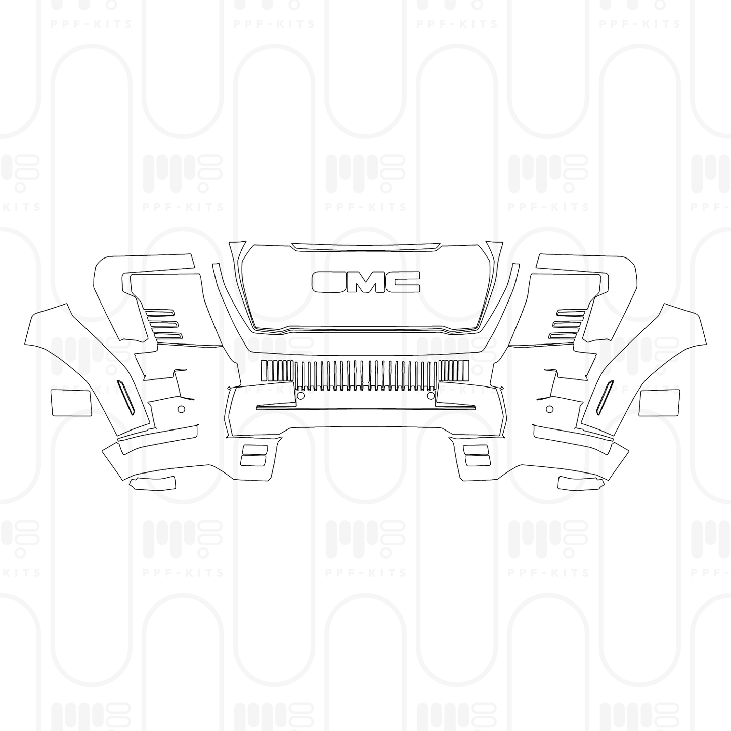 PPF prédécoupé GMC Sierra EV Max Range Denali 2025