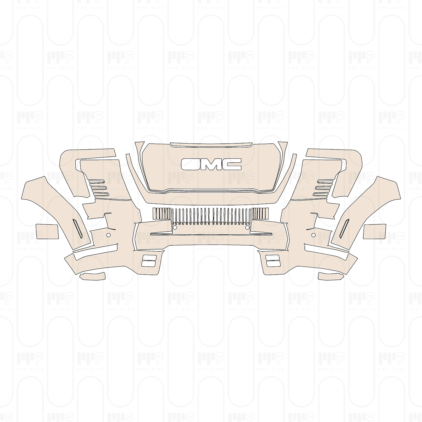 PPF prédécoupé GMC Sierra EV Max Range Denali 2026