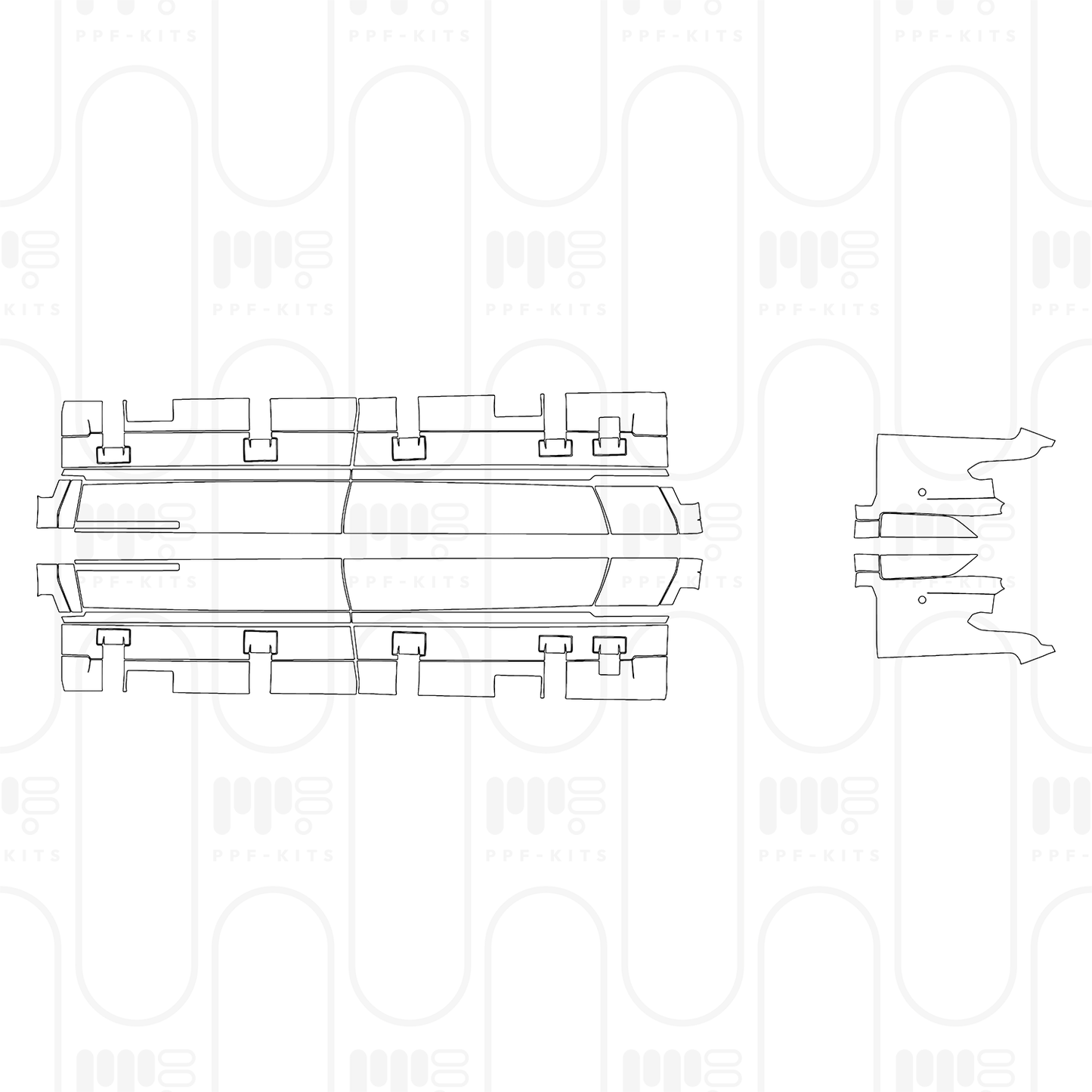 PPF prédécoupé GMC Sierra EV Max Range Denali 2025