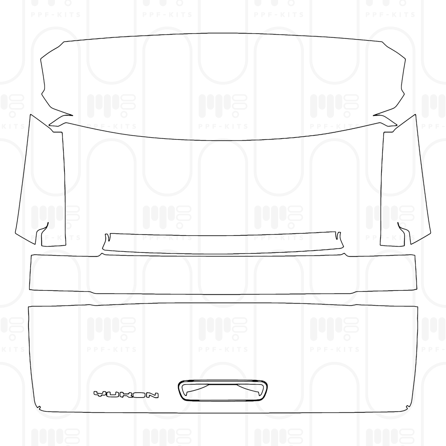 PPF prédécoupé GMC Yukon AT4 2026