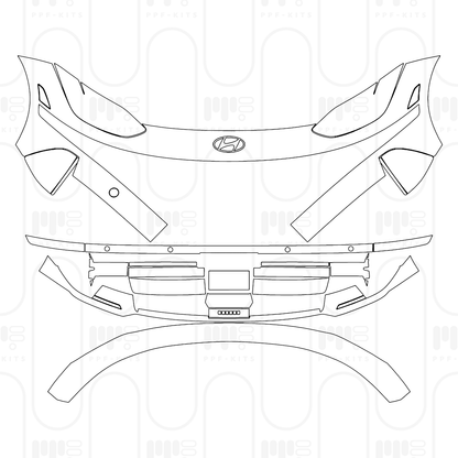 PPF prédécoupé Hyundai IONIQ 6 (US) Limited 2025